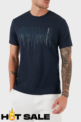 T-Shirt Men Navy Armani Exchange Camiseta